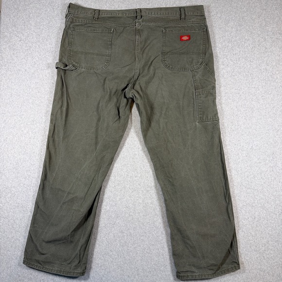 Dickies Other - Dickies Carpenter Pants Mens 44x30 Olive Green Relaxed Canvas Utility Gorpcore